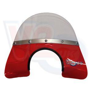 VE ACTIF 60’s STYLE MOD FLYSCREEN WITH FLARED BASE – SOLID RED