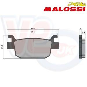 BRAKE PADS – REAR – MALOSSI SPORT- FITS EURO 3 AND 4 MODELS