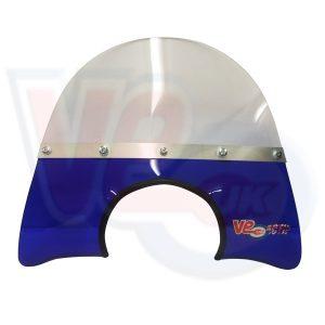 VE ACTIF 60’s STYLE MOD FLYSCREEN WITH FLARED BASE – TRANSPARENT BLUE