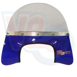 VE ACTIF 60’s STYLE MOD FLYSCREEN WITH FLARED BASE – TRANSPARENT BLUE