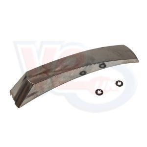METAL FRONT MUDGUARD CREST – SILVER ALUMINIUM