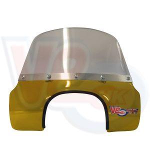 VE ACTIF MOD FLYSCREEN – GOLD – VESPA WITH TRAPEZODAL HEADLAMP