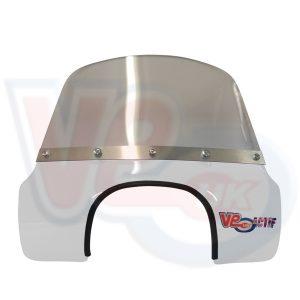 VE ACTIF MOD FLYSCREEN – SILVER – VESPA WITH TRAPEZODAL HEADLAMP