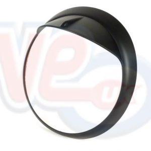 MATT BLACK HEADLAMP RIM WITH VISOR PEAK