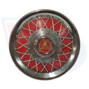 SPOKE WHEEL TRIM WITH RED INNER COVER – 10 INCH