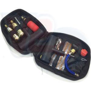TUBELESS TYRE REPAIR KIT – WITH TOOLS, 3 GAS CANISTERS & CASE