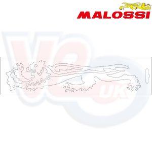 LEFT HAND MALOSSI WHITE LION STICKER 16.6cm