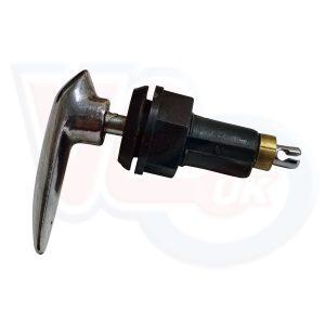 CHOKE KNOB – PLASTIC BODY WITH CHROME METAL LEVER