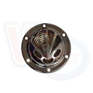 HORN 12 VOLT AC (NON BATTERY) – CHROME CLAM SHELL DESIGN – VESPA