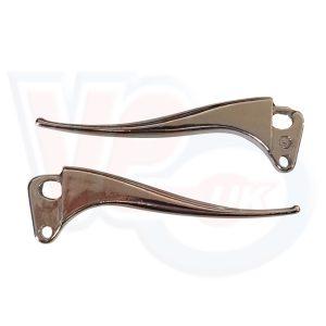 PAIR SILVER ALUMINIUM POINTED LEVERS – WITHOUT BALL ENDS