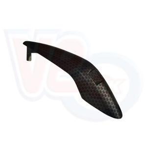MATT CARBON FIBRE LOOK FRONT MUDGUARD CREST
