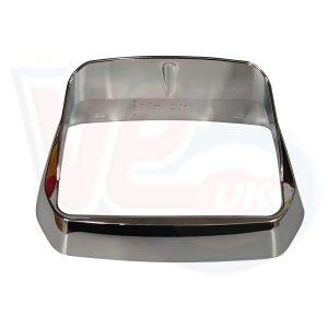 CHROME HEADLAMP RIM WITH VISOR