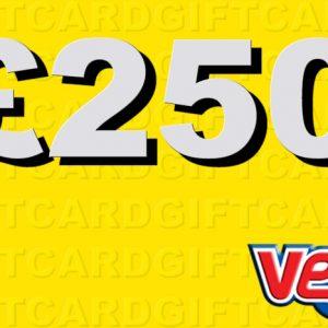 VE UK DIGITAL GIFT VOUCHER £250.00