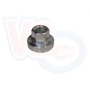 FLANGE TYPE FLYWHEEL NUT 14mm HEX – 24mm FLANGE – 11mm x 1.5mm THREAD