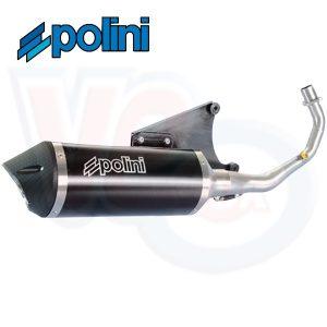 POLINI BLACK MAXISCOOTER EXHAUST – E-MARKED – FITS MODELS WITH 12mm LAMBDA PROBE