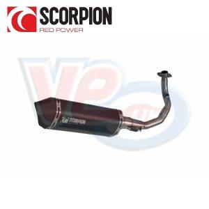 SCORPION SERKET BLACK FULL EXHAUST SYSTEM – VESPA GTS 125 iGET Euro 4