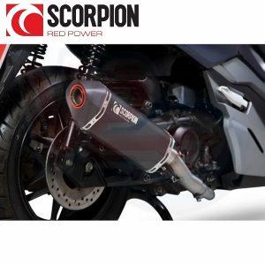 SCORPION SERKET BLACK FULL EXHAUST SYSTEM – FORZA 300 Euro 4