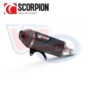 SCORPION SERKET SLIP ON EXHAUST – CERAMIC BLACK – VESPA GTS 125 iGET Euro 5