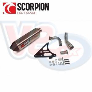 SCORPION SERKET STAINLESS STEEL FULL EXHAUST SYSTEM – FITS SCOMADI TL125 EURO 3