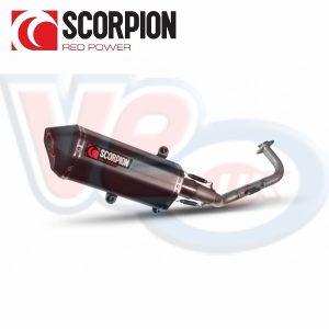 SCORPION SERKET BLACK FULL EXHAUST SYSTEM – FITS N-MAX 125 2015>2017 MODELS