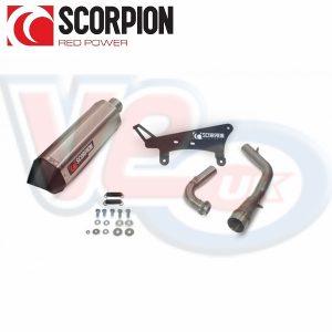 SCORPION SERKET STAINLESS STEEL FULL EXHAUST SYSTEM –  PEUGEOT TWEET 125 2010-17