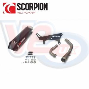 SCORPION SERKET BLACK FULL EXHAUST SYSTEM – PEUGEOT TWEET 125 2010-17