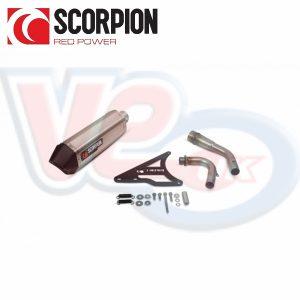 SCORPION SERKET STAINLESS STEEL FULL EXHAUST SYSTEM – DJANGO 125-150 Euro 3 2015-17