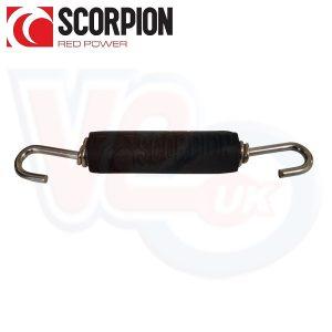 SCORPION SPARE PARTS – 90mm EXHAUST SPRING WITH RUBBER ANTI RATTLE SLEEVE