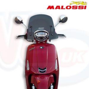 MALOSSI DARK SMOKED SPORTS FLYSCREEN WITH FITTING KIT – KYMCO LIKE EURO 4 MODELS
