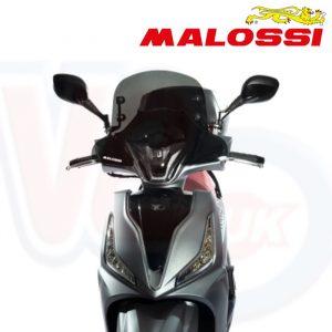 MALOSSI DARK SMOKED SPORTS FLYSCREEN WITH FITTINGS – PEOPLE S 300 2019 on Euro 4