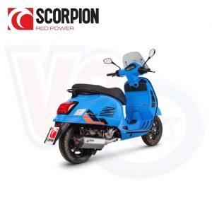 SCORPION SERKET STAINLESS STEEL SLIP ON EXHAUST SYSTEM – VESPA GTS 310 Euro 5+ 2025 on