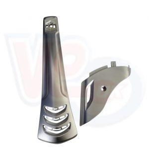 MATT CHROME HORNCOVER AND FORK LEG COVER SET