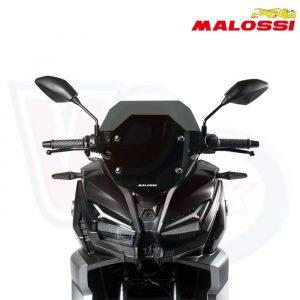 MALOSSI SMOKED SPORTS FLYSCREEN WITH BRACKETS – VOGE SR1 ADV 125 Euro 5+ 2025>