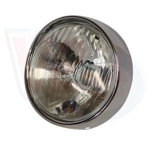 HEADLAMP ASSEMBLY WITH CHROME RIM – GLASS TYPE – SIEM BRAND