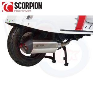 SCORPION SERKET STAINLESS STEEL EXHAUST –  ROYAL ALLOY 125 EURO 4 +5 AIR COOLED MODELS