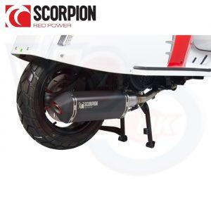 SCORPION SERKET BLACK EXHAUST – ROYAL ALLOY 125 EURO 4 +5 AIR COOLED MODELS