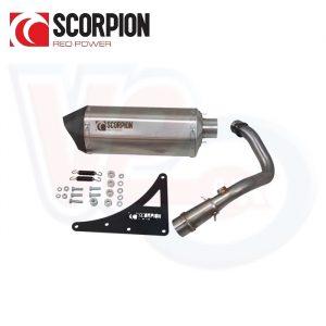 SCORPION SERKET STAINLESS STEEL EXHAUST –  ROYAL ALLOY TG 125 LC, GP 200 LC, GT 200 LC