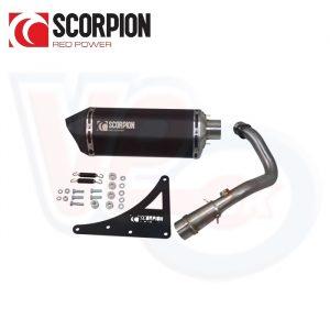 SCORPION SERKET BLACK EXHAUST – ROYAL ALLOY TG 125 LC, GP 200 LC, GT 200 LC