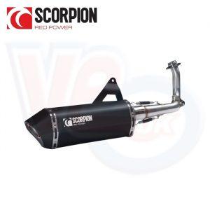 SCORPION SERKET BLACK EXHAUST – ROYAL ALLOY GP 125 LC, TG 125 LC
