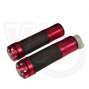 BLUE CNC ALLOY H-BARS GRIPS WITH THROTTLE PULLEY SLEEVE FOR CHINESE SCOOTERS