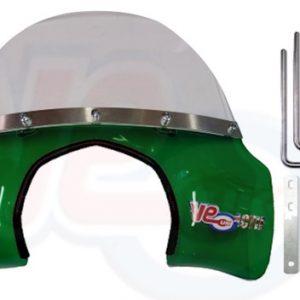 VE ACTIF MOD FLYSCREEN – TRANSPARENT GREEN – FITS EARLY RA GP MODELS WITH ROUND LED HEADLAMP