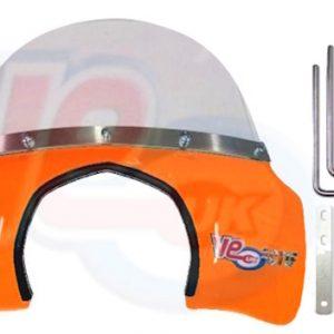 VE ACTIF MOD FLYSCREEN – TRANSPARENT ORANGE – FITS EARLY RA GP MODELS WITH ROUND LED HEADLAMP
