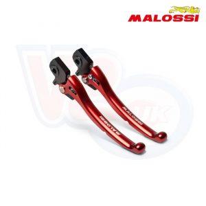 MALOSSI CNC ADJUSTABLE LEVER SET – RED – VESPA GTS 2024 on