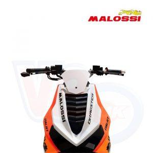 MALOSSI WHITE SHORT SPORTS FLYSCREEN 200 x 185 – ITALJET DRAGSTER 2021>
